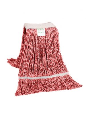 Kentucky mop cotton, 350gr, band/looped, red/white