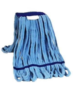 Strengenmop microvezeldoek blauw met band gelust 350 gram