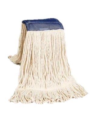 Strengenmop katoen met band, geluste strengen en schrobpad 350 gram