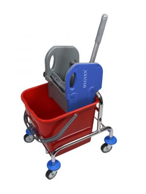 Single chromen rolemmer 17 liter met multipers
