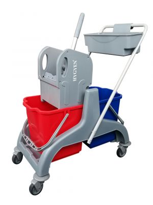 HYGYEN 2x18L mop trolley red/blue
