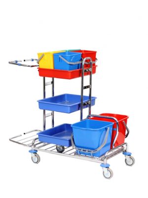 Schoonmaakwagen verchroomd  J4