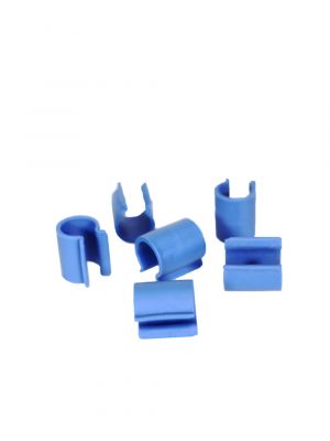 Waste bag clip for chrome and stainless steel trolley