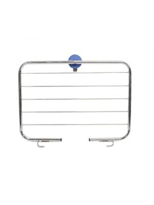 Waste bag support with wheel, chrome for J2