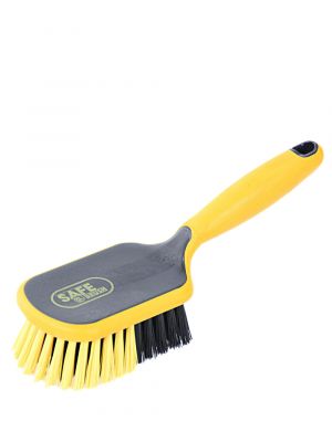 Handheld work brush with soft edges and grip, medium PBT