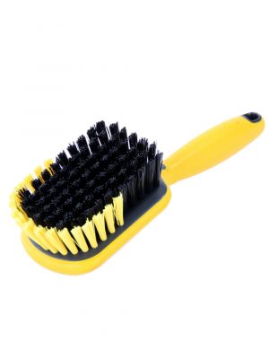 Handheld work brush with soft edges and grip, medium PBT