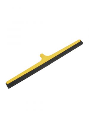 Vloertrekker versterkte body geel 75cm, zwart dubbel foam wisbladen 