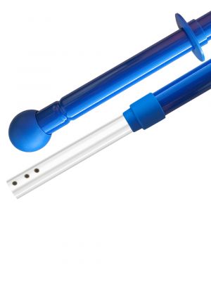 Korte aluminium telescoopsteel met ergoknop 60-100cm, 3 gaten