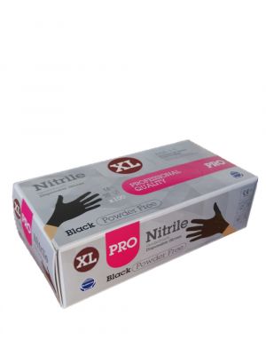 Nitrile PRO 5.0G zwart (XL) 10x100st