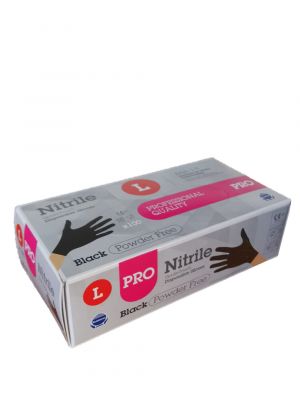 Nitrile PRO 5.0G zwart (L) 10x100st
