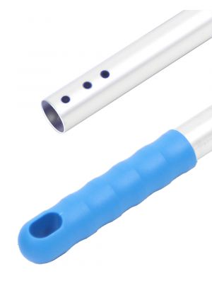 Handle aluminium Ø 23.5mm 140cm grip blue 3 holes 25pcs
