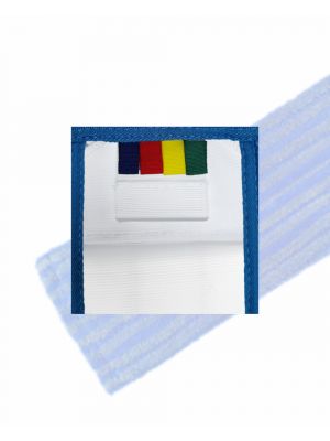 HYGYEN 2T MF scrubmop, vlakmop blauw pockets/speed-wings houder 40cm (5st)