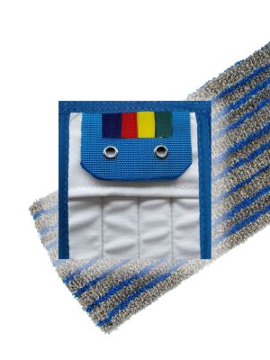 HYGYEN Scrub grey and blue - pockets and wings with 2-rings