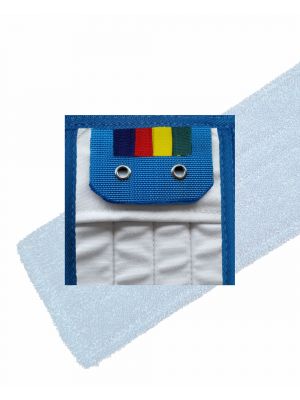 HYGYEN MF vlakmop blauw, pockets/wings 2 rings, voor houder 40cm