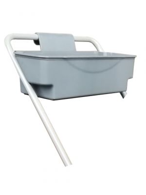 Tool tray for mop trolleys, grey
