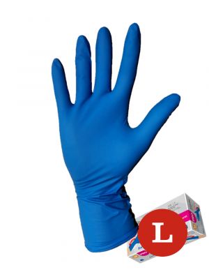 Nitrile PRO long cuff 8.8G blauw (L) 10x100st