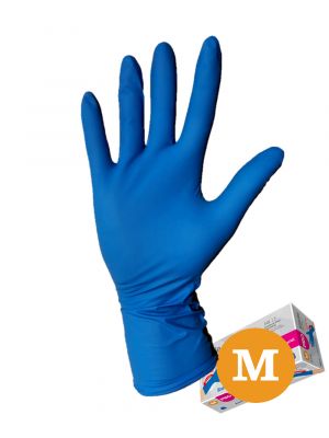 Nitrile PRO long cuff 8.8G blauw (M) 10x100st