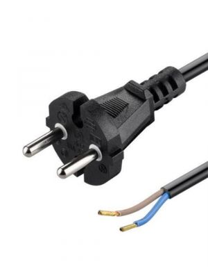 Power cord with molded plug 15 meters 2x1.0
