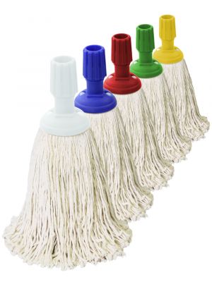 Minimop katoen 250 gram standaard steelverbinding