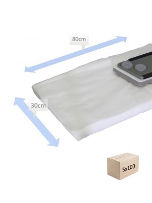 Disposable dust cloth impregnated 80x30cm white 100pcs.