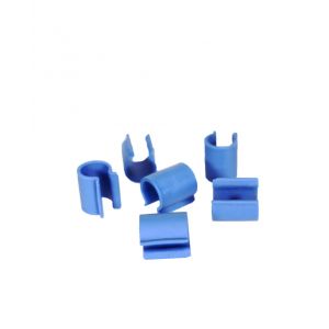 Waste bag clip for chrome and stainless steel trolley