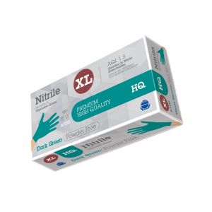 Glove nitrile HQ 6.0gr green (XL) 10x100pcs