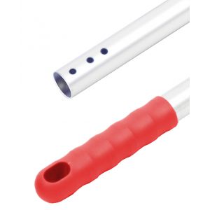 Handle aluminium Ø 23.5mm 140cm grip red 3 holes 25pcs