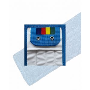 HYGYEN MF vlakmop blauw, pockets/wings 2 rings, voor houder 40cm