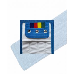 HYGYEN MF vlakmop blauw, pockets/wings 3 rings, voor houder 40cm