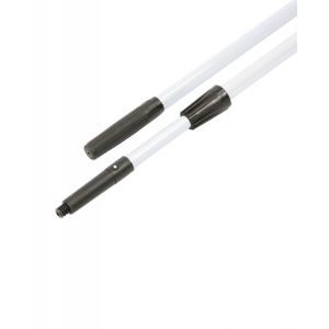 Telescopic aluminium handle with cone and american thread, 2x150cm
