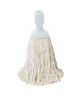 Minimop katoen 250 gram standaard steelverbinding wit