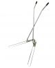 V-sweeper frame for 2x100cm sleeves