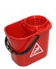 Socket mop bucket 14 L with sieve red 10pcs