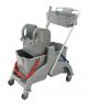 HYGYEN mop trolley 2x18L with down press wringer and tool basket