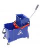 Rolemmer met binnenemmer en vlakmoppers, blauw/rood