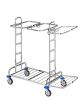 Wagen voor wasgoed of afval 3x120L
