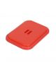 Deksel kunststof v. afvalzakhouder 120 ltr. rood.  Voor materiaalwagen J1, J2, J4