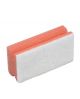 Schuurspons roze met handgreep en witte pad