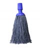 Minimop gerecycled katoen, standaard steelverbinding blauw