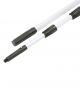 Telescopic aluminium handle with cone and american thread, 3x200cm