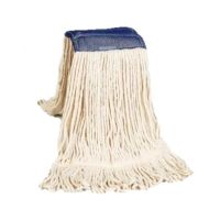 Strengenmop katoen met band, geluste strengen en schrobpad 350 gram