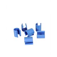 Waste bag clip for chrome and stainless steel trolley