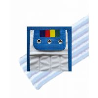 HYGYEN 3T MF scrub mop blue pockets/wings 3 rings frame 40cm (5pcs)