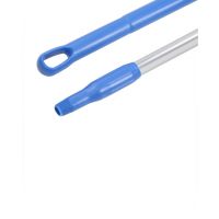 Hygiënische steel van 140cm met blauw handvat 