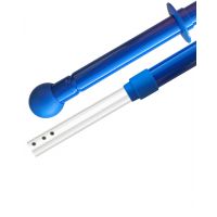 Ergonomic telescopic aluminium handle detail