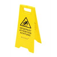 HYGYEN Waarschuwingsbord Opgepast, Attention, Achtung 62cm (10st)