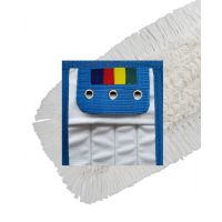 HYGYEN Cotton wet mop pockets/wings 3 rings 40cm, vlakmop katoen