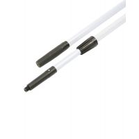 Telescopic aluminium handle with cone and american thread, 2x150cm
