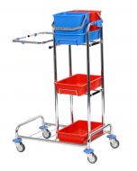 Cleaning Trolley J1 chromed