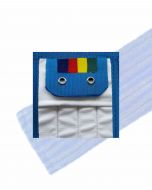 HYGYEN 2T MF vlakmop blauw pockets/wings 2rings, vlakmophouder 40cm (5st)